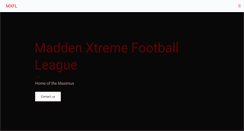 Desktop Screenshot of maddenxtremefootball.com